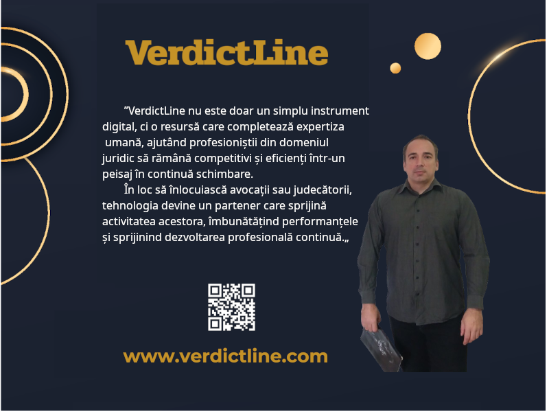 Adrian Nicolau, CEO al platformei juridice VerdictLine.com, prezintă soluții inovatoare pentru documentarea infracțiunilor precum Folosirea funcţiei pentru favorizarea unor persoane, Violarea secretului corespondenţei, și Falsificarea de monede cu ajutorul inteligenței artificiale. VerdictLine.com oferă avocaților și practicienilor acces rapid la referințe legislative și jurisprudențiale, facilitând analiza detaliată a spețelor penale din România.